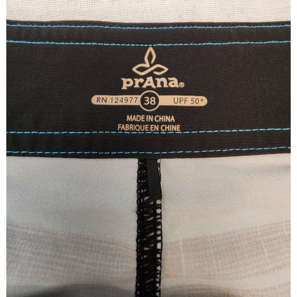 Prana Mens Boardshorts size 38 Swim Trunks UPF 50+ Beach Vacation - Picture 3 of 5